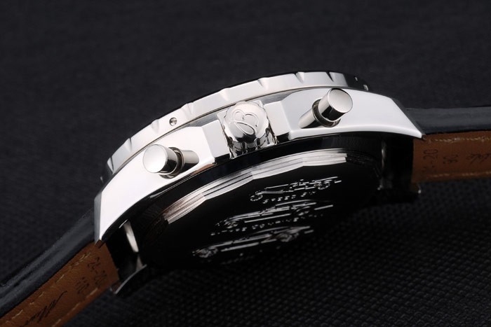 Schweizer Breitling Bentley Krokolederband schwarz Schwarz 80286 Dial
