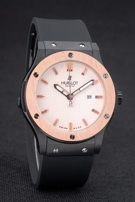 Hublot Big Bang Black Rubber Strap Beige Dial 80200