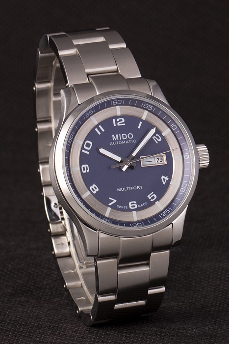 Mido Multifort Stainless Steel Grey Strap-Silver Dial 80295