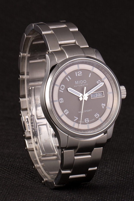 Mido Multifort Edelstahl-Bügel-Silver Dial 80293