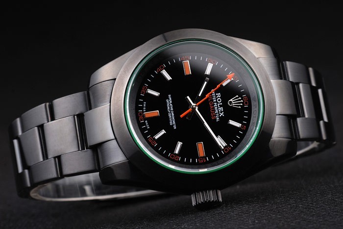 Rolex Milgauss grün getönt Saphire Pro-Hunter Black Dial