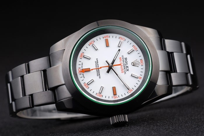 Rolex Milgauss Getönte Grün Pro-Hunter Saphire White Dial