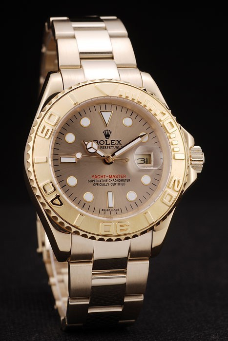 Rolex Yacht-Master Gold Zifferblatt Gold-Tachymeter